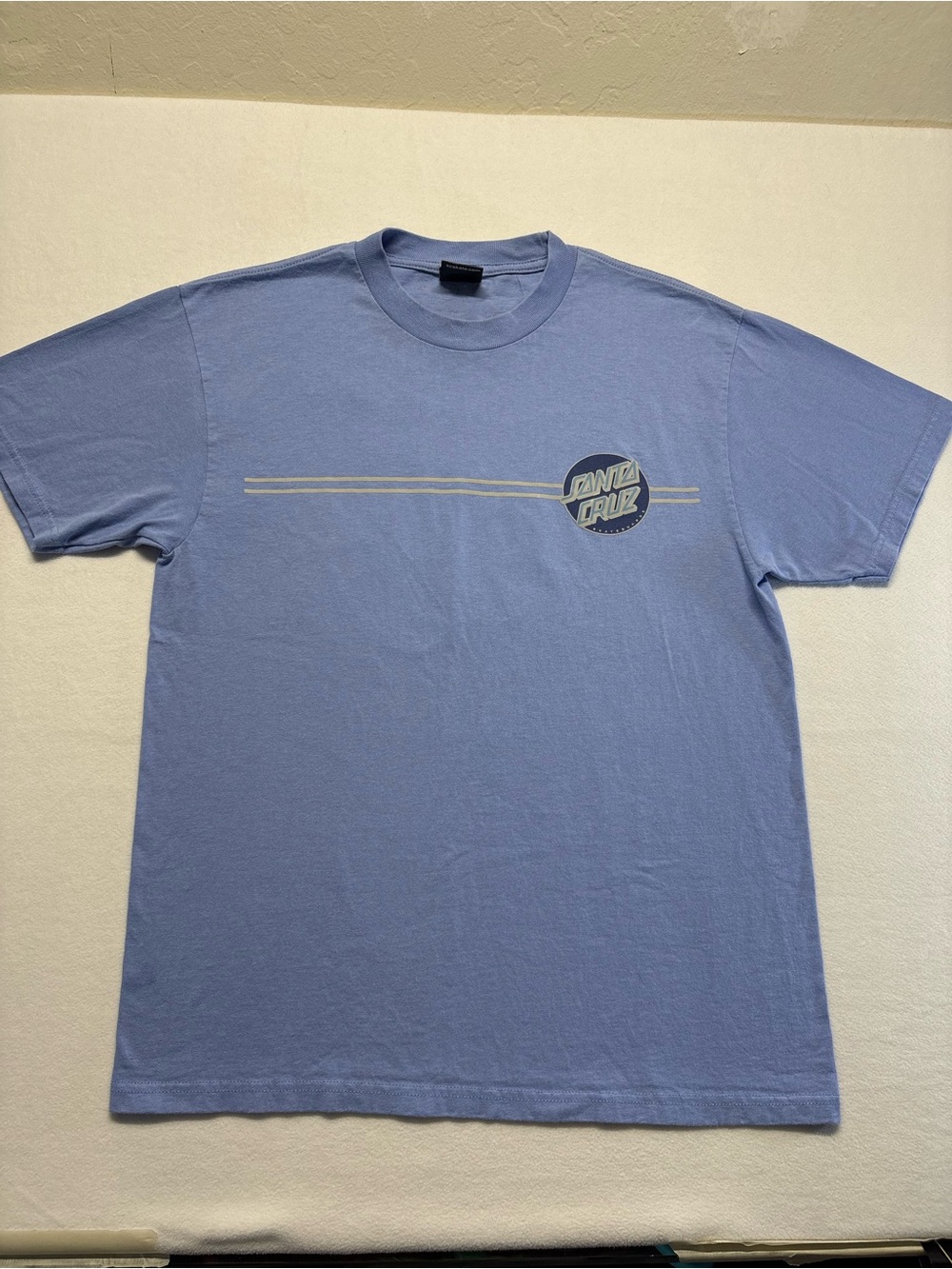 Santa Cruz Skateboards Light Blue Short-Sleeve Logo Tee